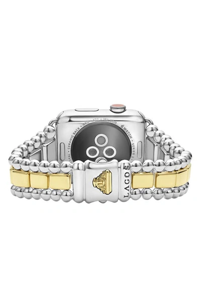 Lagos Smart Caviar Apple Watch® Watchband In Two-tone