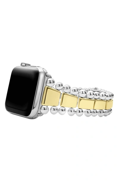 Shop Lagos Smart Caviar Apple Watch® Watchband In Two-tone