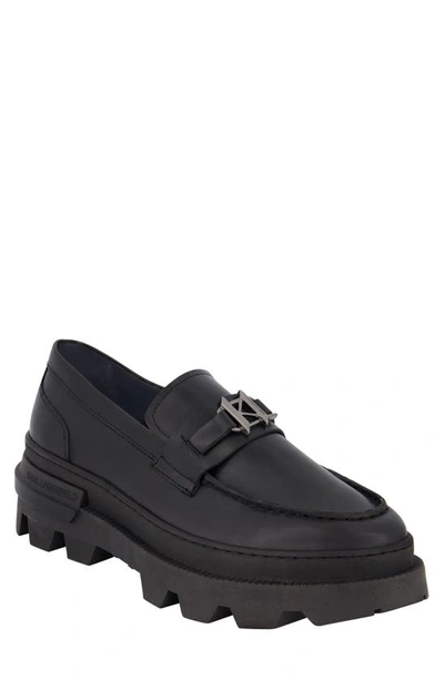 Shop Karl Lagerfeld Bit Loafer In Black