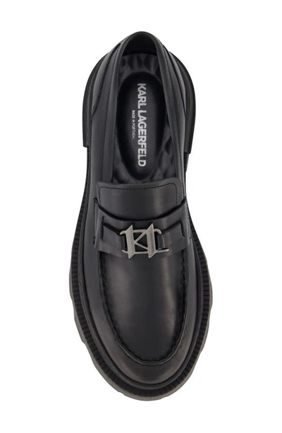 Shop Karl Lagerfeld Bit Loafer In Black