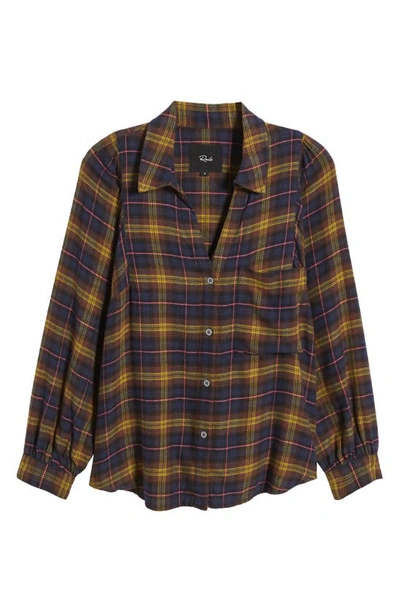 Shop Rails Lauren Plaid Button-up Shirt In Navy Hazelnut Pink
