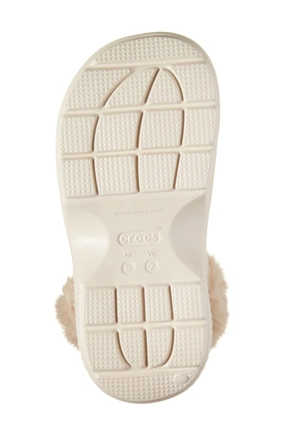 Shop Crocs Stomp Faux Fur Platform Clog In Stucco