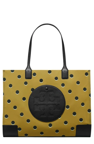 Tory Burch Ella Print Tote In Taupe Loop Dot