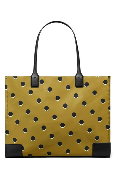 Tory Burch Ella Print Tote In Taupe Loop Dot