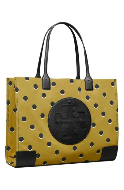 Tory Burch Ella Print Tote In Taupe Loop Dot