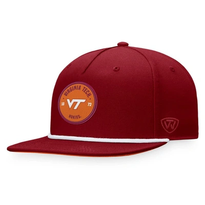 Shop Top Of The World Maroon Virginia Tech Hokies Bank Hat