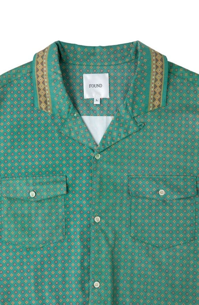Shop Profound Arbor Foulard Print Button-up Shirt In Green