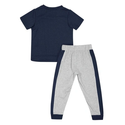 Shop Colosseum Toddler  Navy/heather Gray Penn State Nittany Lions Ka-boot-it Jersey & Pants Set