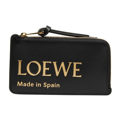 Shop Loewe Logo Wallet In Black