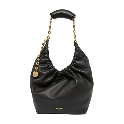 Loewe Small Drawstring Handbag In Black