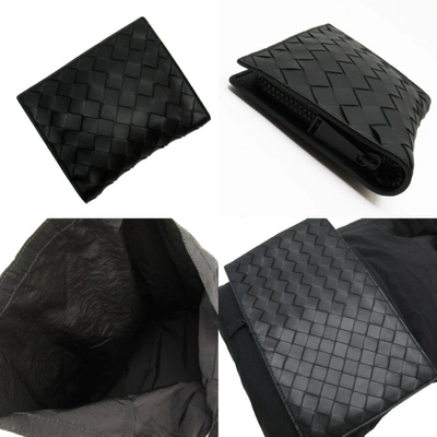 Shop Bottega Veneta Black Leather Shoulder Bag ()