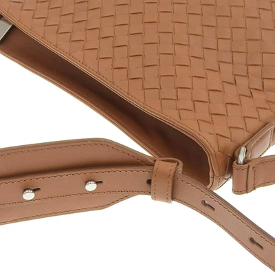Bottega Veneta Intrecciato Shoulder Bag Brown Leather ref.138432