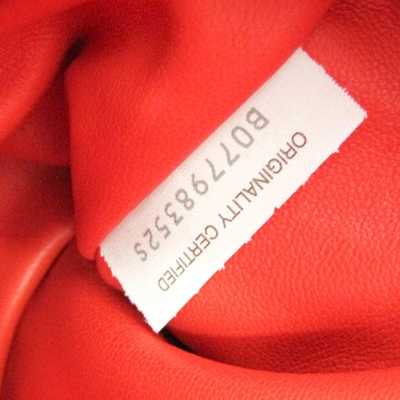 Shop Bottega Veneta Red Leather Shoulder Bag ()