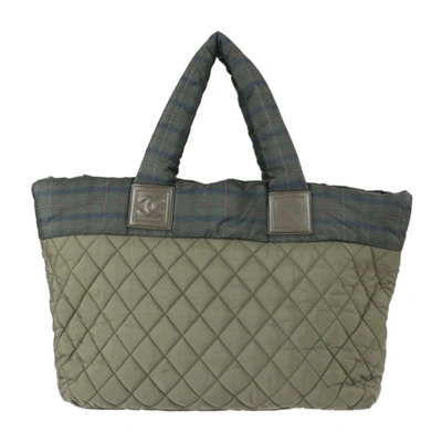 Pre-owned Chanel Coco Cocoon Green Synthetic Tote Bag ()