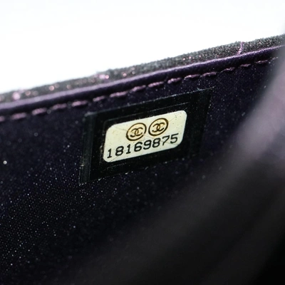 Pre-owned Chanel Matelassé Purple Synthetic Shoulder Bag ()