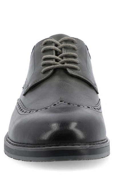 Vance Co. Ozzy Wingtip Hybrid Derby In Charcoal