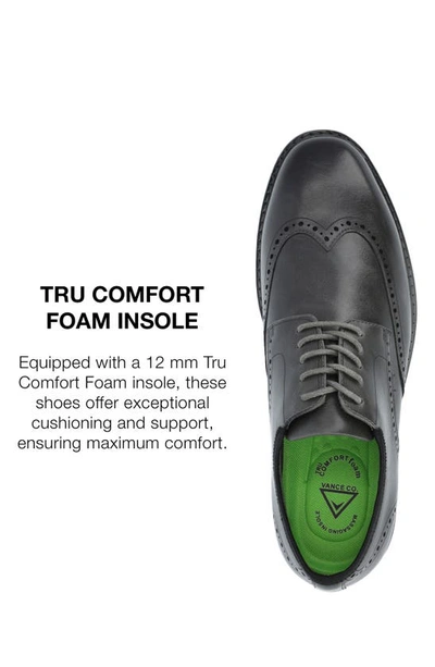 Vance Co. Ozzy Wingtip Hybrid Derby In Charcoal