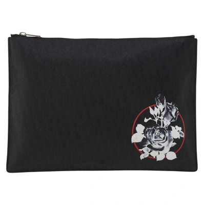 Shop Dior Black Canvas Clutch Bag ()