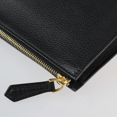 Shop Fendi Monster Black Leather Clutch Bag ()