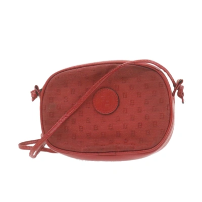 Shop Fendi Red Canvas Shoulder Bag ()
