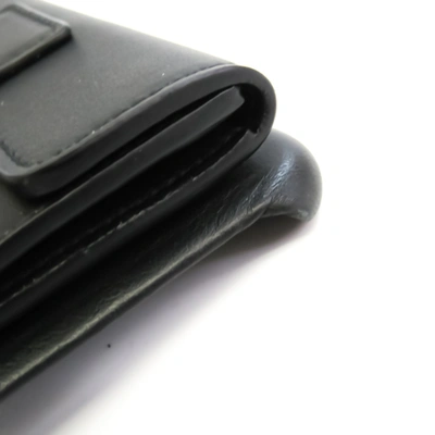 Shop Fendi Rugged Case Black Leather Wallet  ()