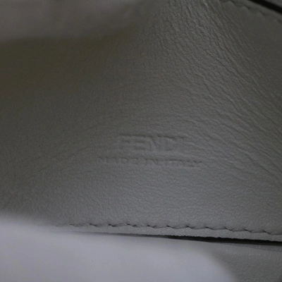 Shop Fendi White Leather Shoulder Bag ()