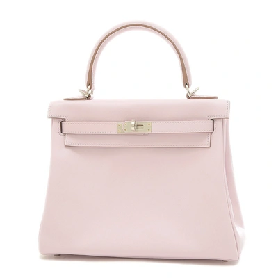 Birkin 25 leather handbag Hermès Pink in Leather - 30350904