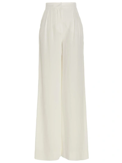 Shop Alberta Ferretti Loose Leg Pants In White