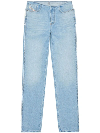 Shop Diesel D-ark-s1 0hlac Straight Jeans In Blue