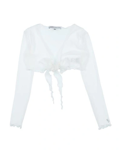 Patrizia Pepe Toddler Girl Wrap Cardigans White Size 4 Nylon In White