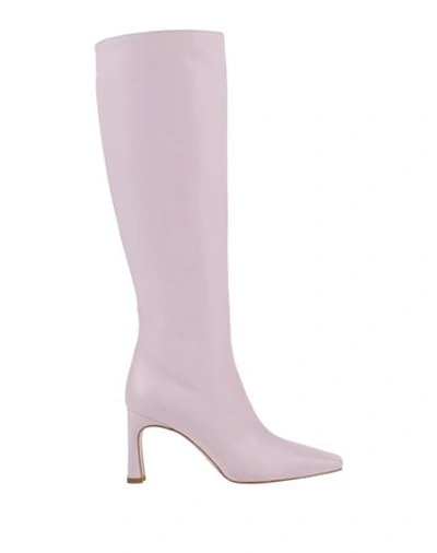 Shop Liu •jo Woman Boot Pink Size 9 Soft Leather
