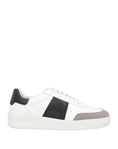 Shop Sandro Man Sneakers White Size 8 Soft Leather