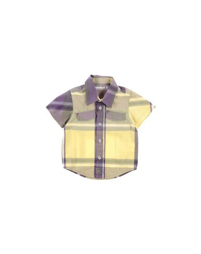 Timberland Newborn Boy Shirt Purple Size 3 Cotton In Purple