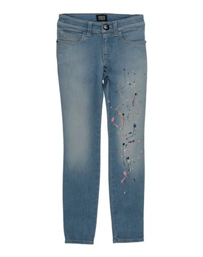 Shop Giorgio Armani Junior Emporio Armani Toddler Girl Jeans Blue Size 6 Cotton, Polyester, Elastane