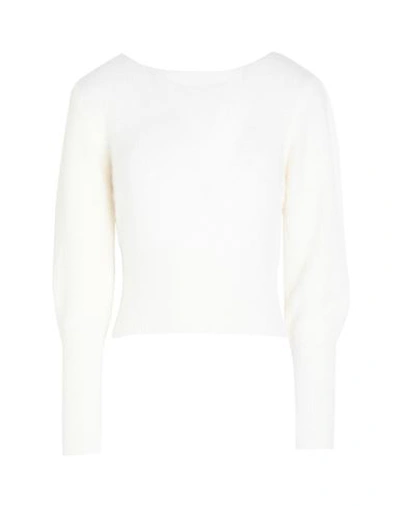 Only Woman Sweater White Size Xl Nylon, Acrylic In White