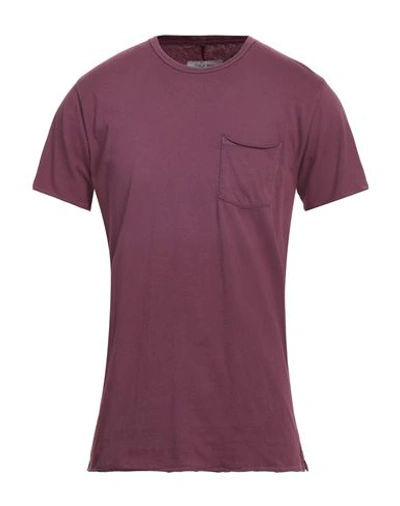 Shop Rag & Bone Man T-shirt Deep Purple Size Xs Organic Cotton