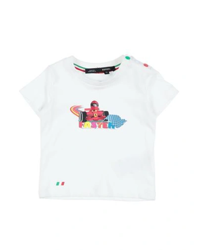 Shop Ferrari Newborn Girl T-shirt White Size 3 Cotton
