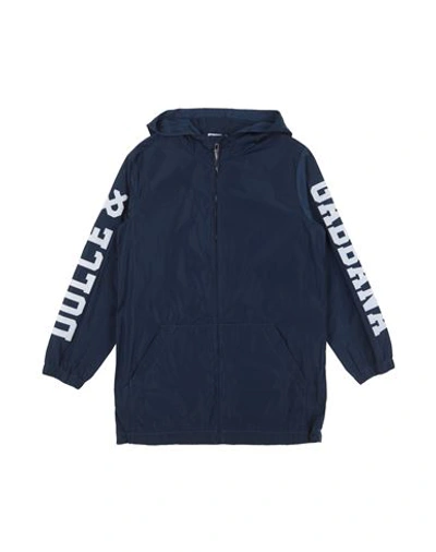 Shop Dolce & Gabbana Toddler Boy Jacket Navy Blue Size 7 Polyester