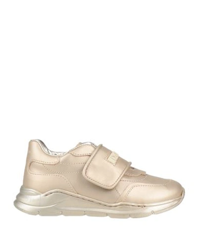 Shop Dolce & Gabbana Toddler Girl Sneakers Platinum Size 9c Calfskin In Grey
