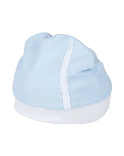 Emc Everything Must Change Newborn Boy Hat Sky Blue Size 3 Cotton, Elastane In Blue