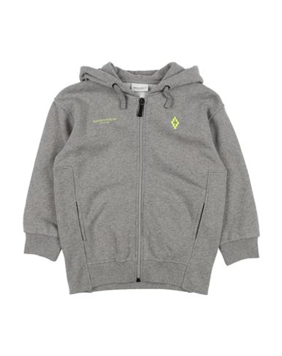 Shop Marcelo Burlon County Of Milan Marcelo Burlon Toddler Boy Sweatshirt Grey Size 6 Cotton, Polyester
