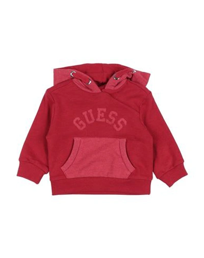 Shop Guess Newborn Boy Sweatshirt Red Size 3 Cotton, Polyester