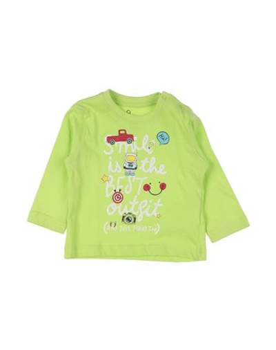 Losan Newborn Boy T-shirt Acid Green Size 3 Cotton In Green