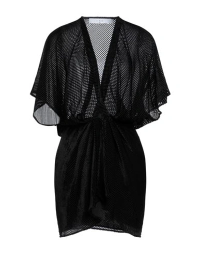 Shop Iro Woman Mini Dress Black Size 4 Viscose, Silk