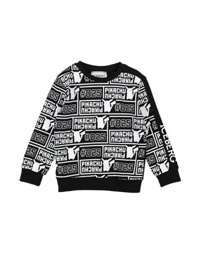 Shop Iceberg Toddler Boy Sweatshirt Black Size 3 Cotton, Polyester