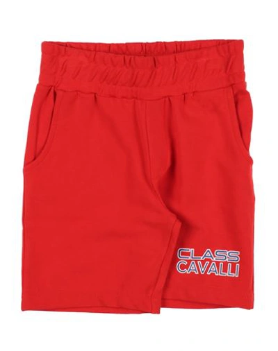 Shop Roberto Cavalli Junior Toddler Boy Shorts & Bermuda Shorts Red Size 6 Cotton, Elastane