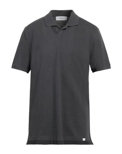 Shop Les Deux Man Polo Shirt Lead Size S Cotton In Grey