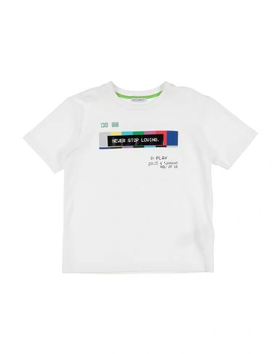 Shop Dolce & Gabbana Toddler Boy T-shirt White Size 7 Cotton, Polyurethane, Polyester