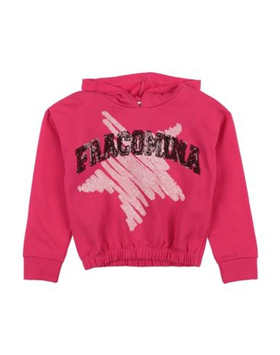 Shop Fracomina Mini Toddler Girl Sweatshirt Fuchsia Size 6 Cotton, Elastane In Pink
