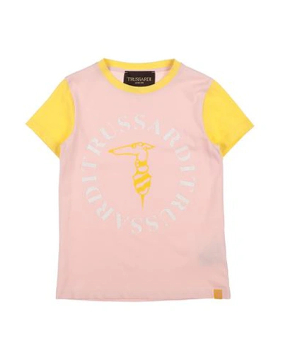Shop Trussardi Junior Toddler Girl T-shirt Light Pink Size 6 Cotton